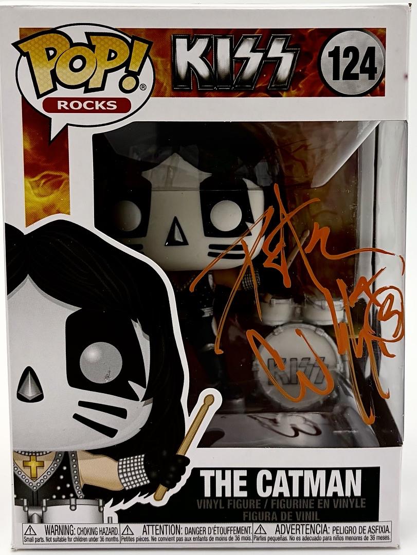 Peter Criss signed "The Catman" Funko #124 (KISS) - JSA COA